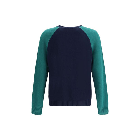 Blue Fleece Wool Sweatshirt