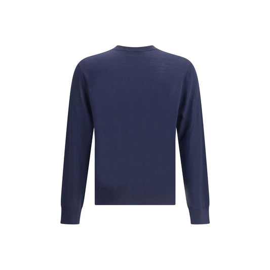 Blue Fleece Wool Sweatshirt