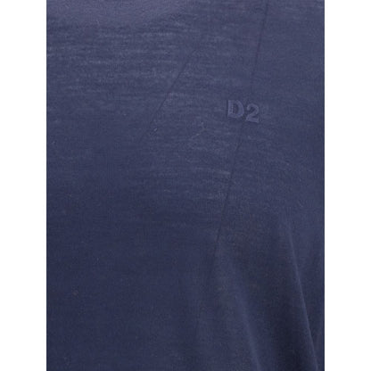 Blue Fleece Wool Sweatshirt