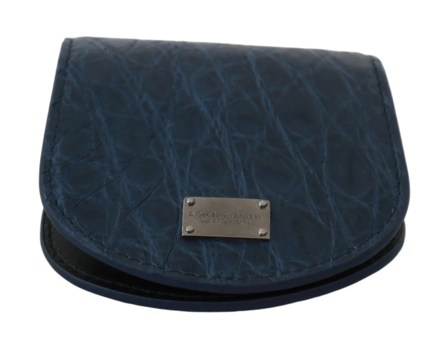 Blue Holder Pocket Wallet Blue Exotic Skin Condom Case-Dolce & Gabbana-LabelTerrace.com