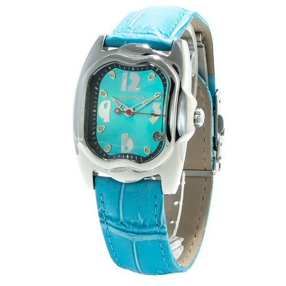 Blue Leather Bracelet Watch
