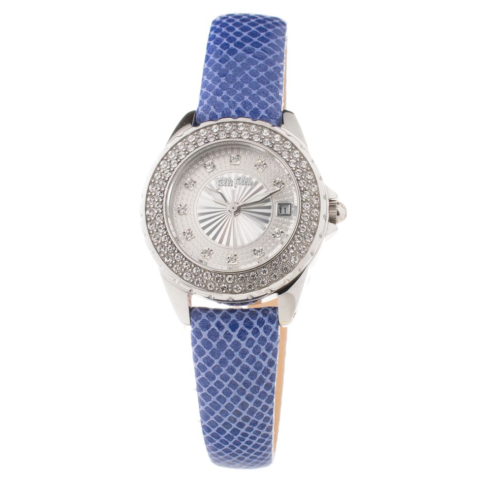 Blue Leather Dress Watch