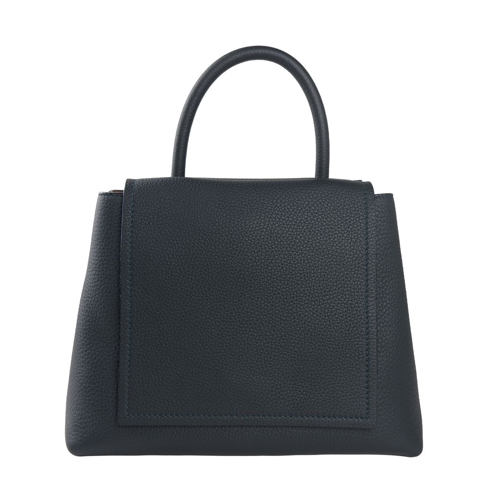 Blue Leather Handbag-Giada-LabelTerrace.com