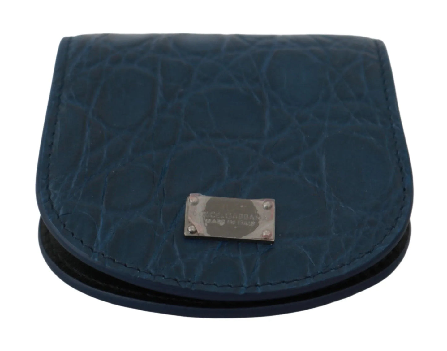 Blue Leather Holder Pocket Condom Case-Dolce & Gabbana-LabelTerrace.com