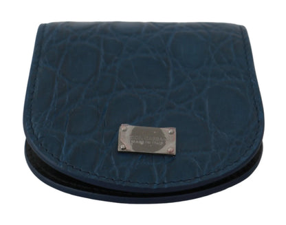 Blue Leather Holder Pocket Condom Case-Dolce & Gabbana-LabelTerrace.com
