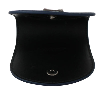 Blue Leather Holder Pocket Condom Case-Dolce & Gabbana-LabelTerrace.com