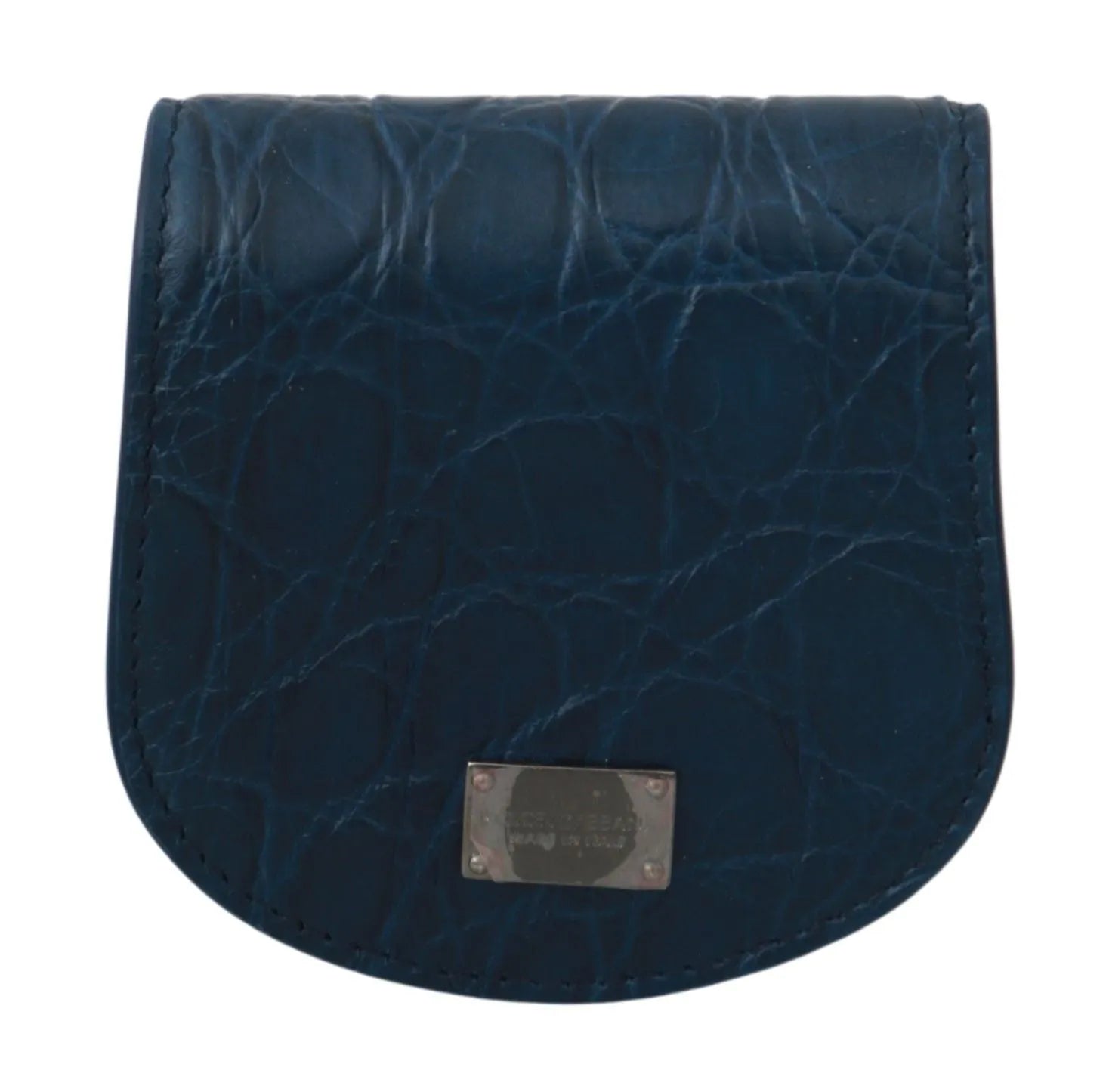 Blue Leather Holder Pocket Condom Case-Dolce & Gabbana-LabelTerrace.com
