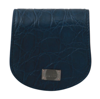 Blue Leather Holder Pocket Condom Case-Dolce & Gabbana-LabelTerrace.com