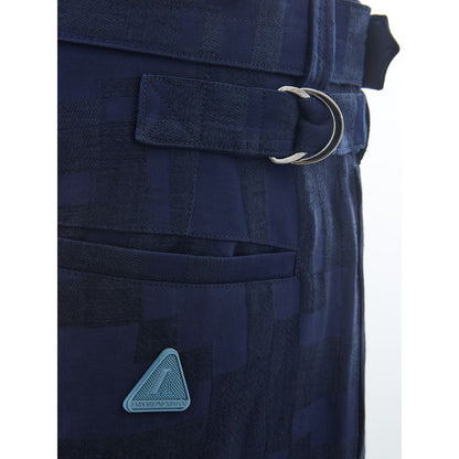 Blue Linen Pant-Emporio Armani-LabelTerrace.com