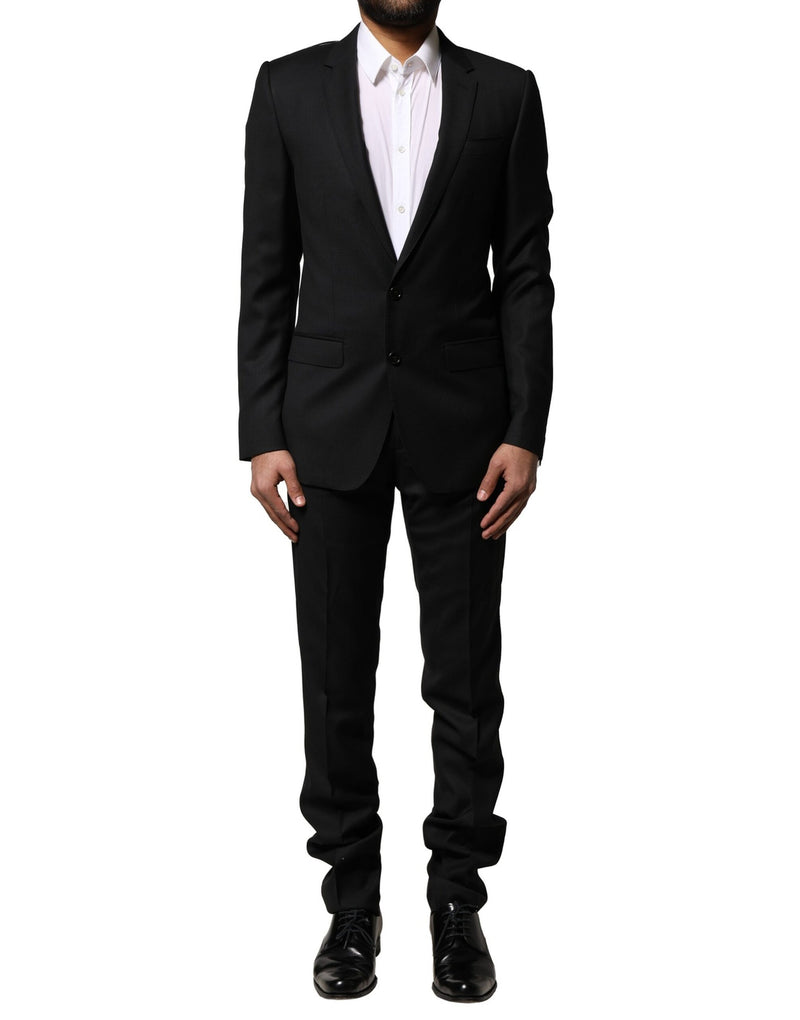 Blue MARTINI Wool Formal 2 Piece Suit-Dolce & Gabbana-LabelTerrace.com
