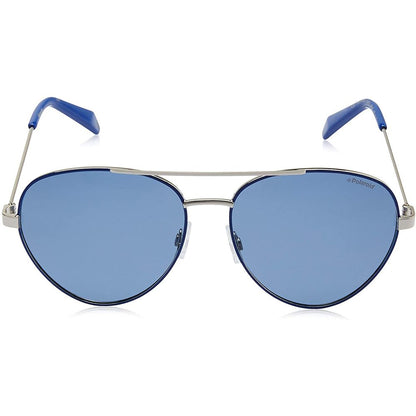 Blue Metal Sunglasses-Polaroid-LabelTerrace.com