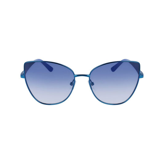 Blue Metal Sunglasses-Karl Lagerfeld-LabelTerrace.com