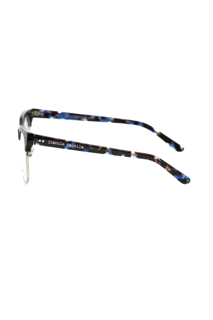 Blue Metallic Unisex Frame Eyeglasses