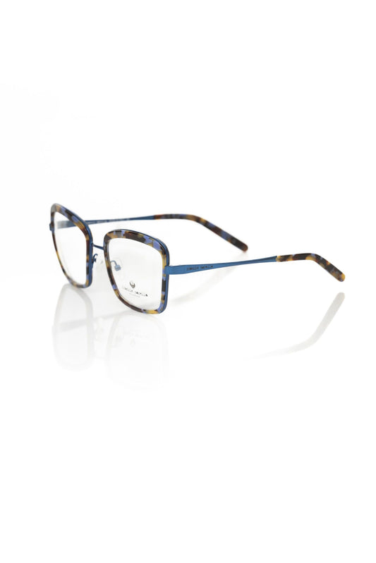 Blue Metallic Women's Eyeglass Frame-Frankie Morello-LabelTerrace.com