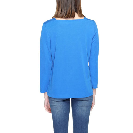 Blue Modal Long Sleeve T-Shirt-Street One-LabelTerrace.com