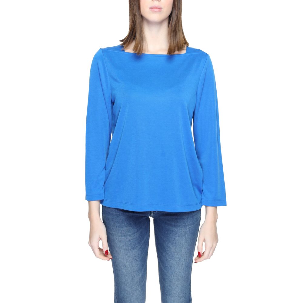 Blue Modal Long Sleeve T-Shirt-Street One-LabelTerrace.com