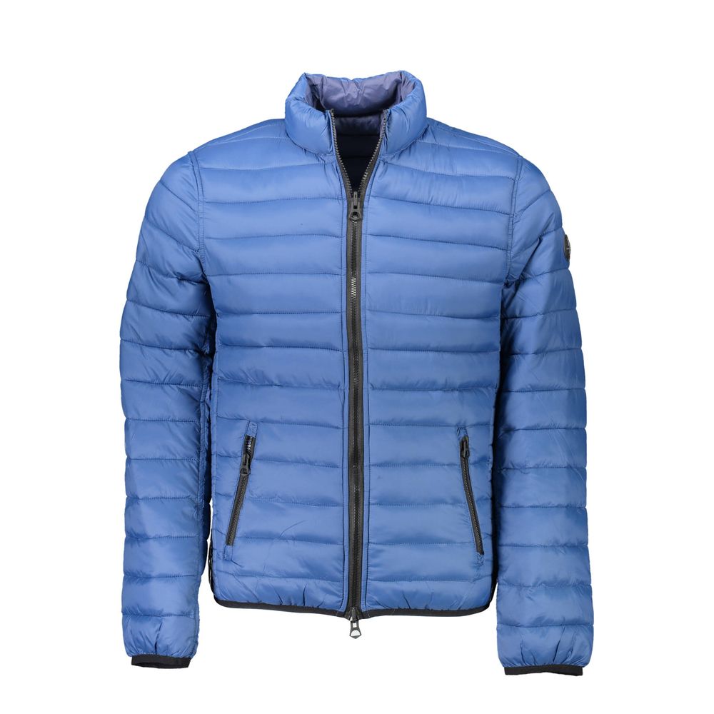 Blue Nylon Men Jacket-U.S. POLO ASSN.-LabelTerrace.com