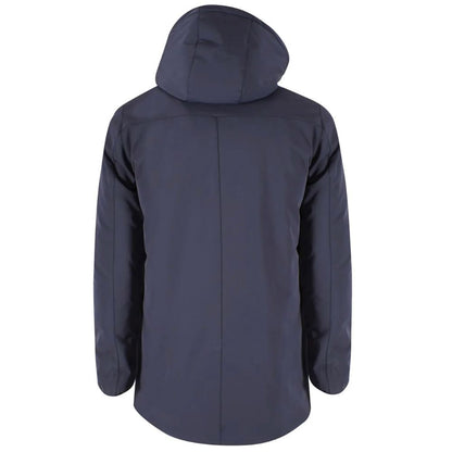 Blue Nylon Men's Down Jacket