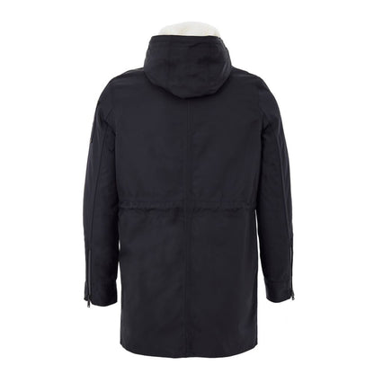 Blue Nylon Parka
