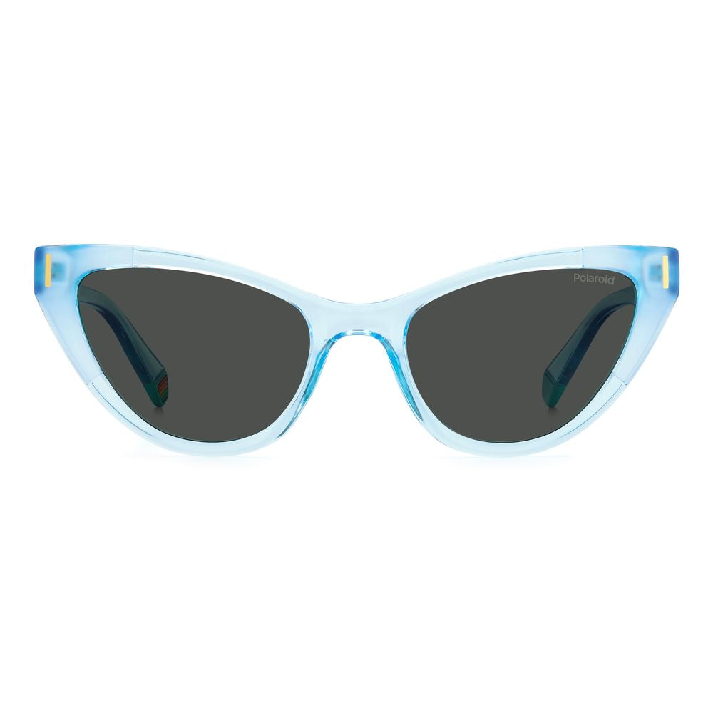 Blue Plastic Sunglasses-Polaroid-LabelTerrace.com