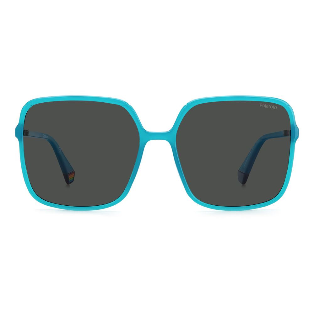 Blue Plastic Sunglasses-Polaroid-LabelTerrace.com