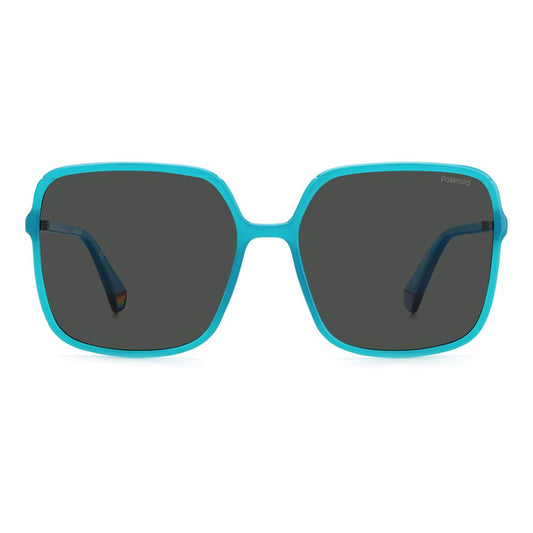 Blue Plastic Sunglasses-Polaroid-LabelTerrace.com