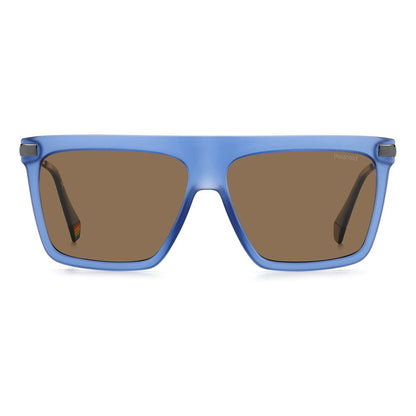 Blue Plastic Sunglasses-Polaroid-LabelTerrace.com