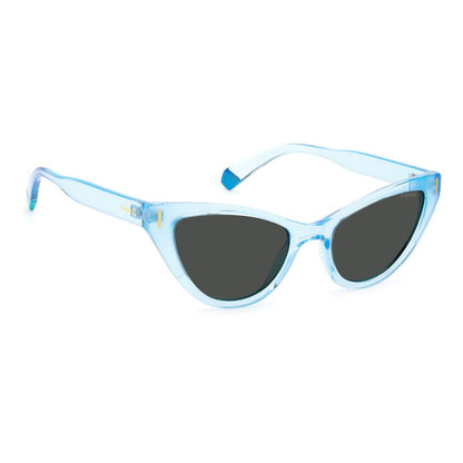 Blue Plastic Sunglasses-Polaroid-LabelTerrace.com
