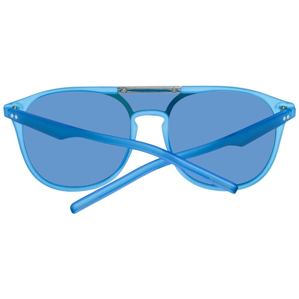 Blue Plastic Sunglasses-Polaroid-LabelTerrace.com