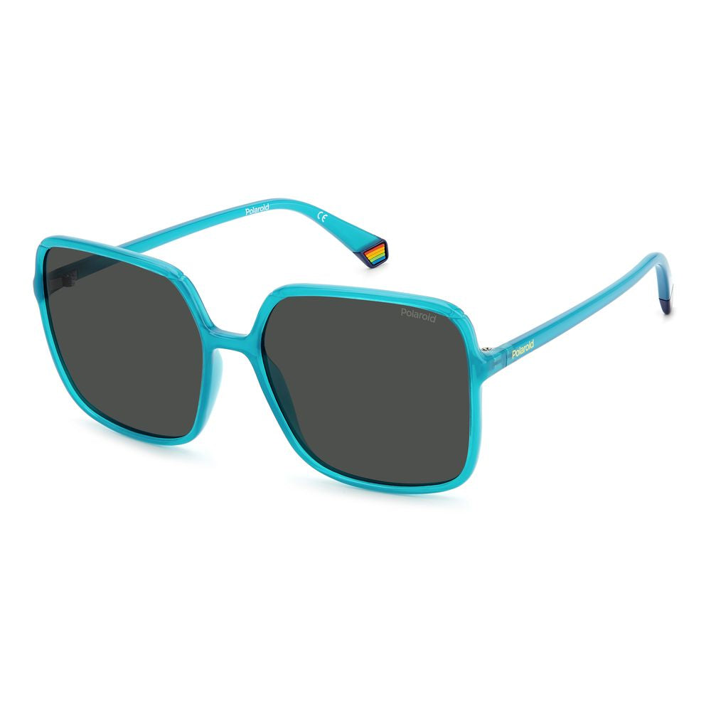 Blue Plastic Sunglasses-Polaroid-LabelTerrace.com