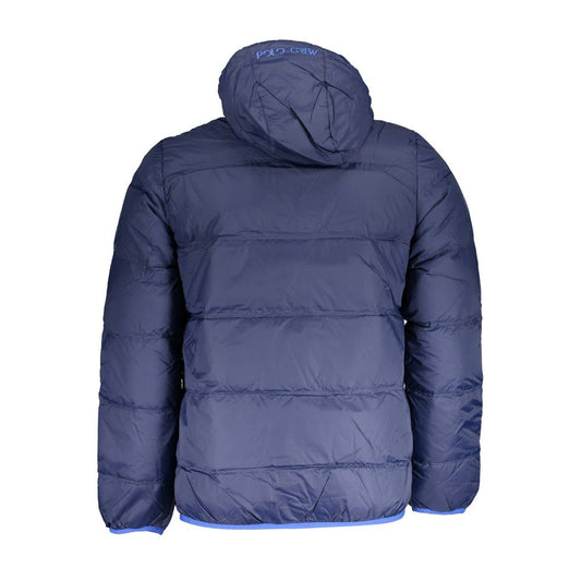 Blue Polyamide Men Jacket-La Martina-LabelTerrace.com