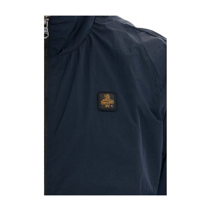 Blue Polyamide Men Jacket