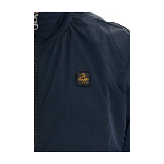 Blue Polyamide Men Jacket