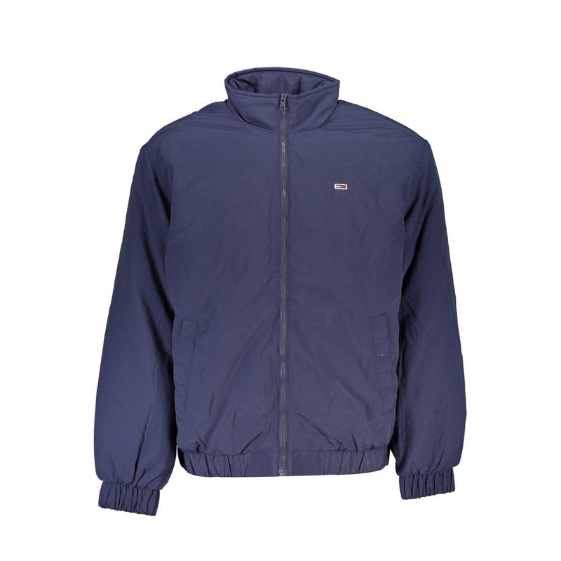 Blue Polyamide Men Jacket-Tommy Hilfiger-LabelTerrace.com