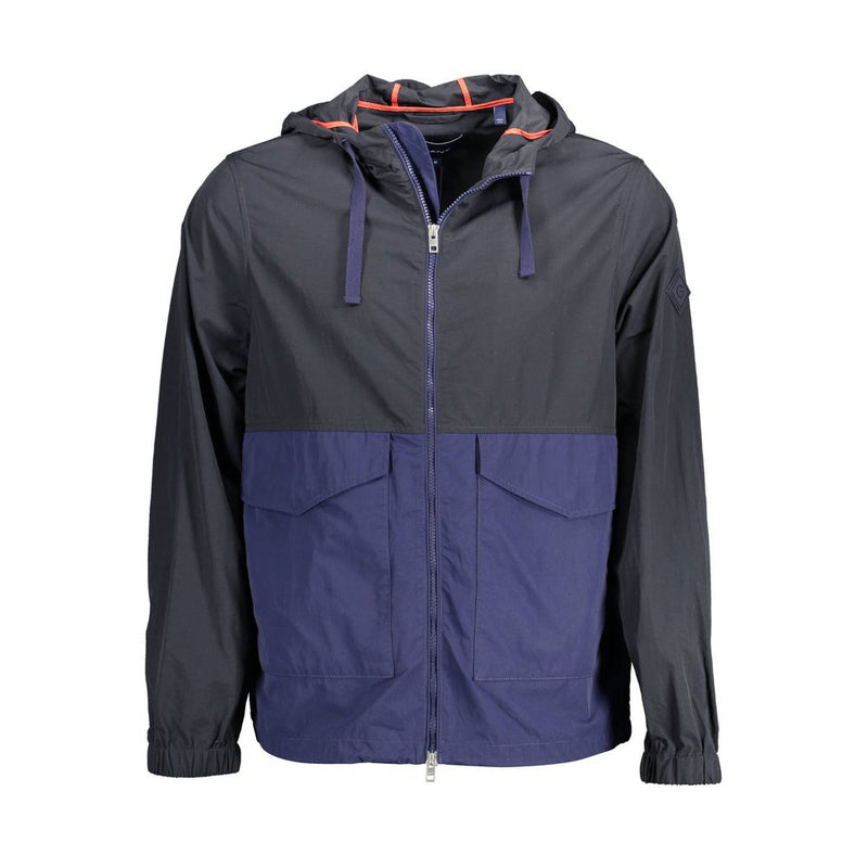 Blue Polyamide Men Jacket-Gant-LabelTerrace.com