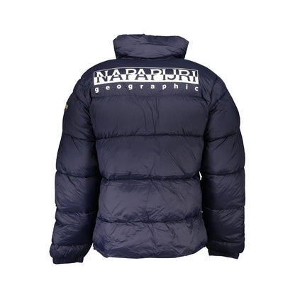 Blue Polyamide Men's Jacket-Napapijri-LabelTerrace.com