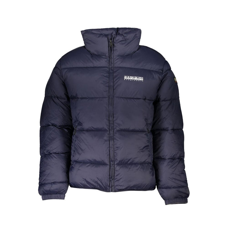 Blue Polyamide Men's Jacket-Napapijri-LabelTerrace.com