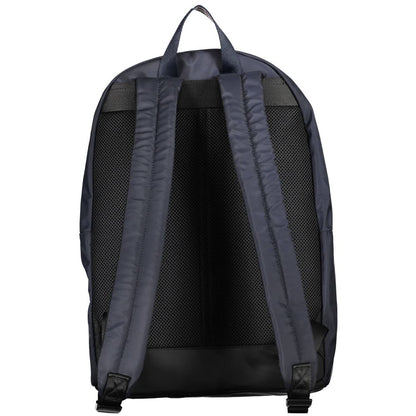 Blue Polyester Backpack-Tommy Hilfiger-LabelTerrace.com