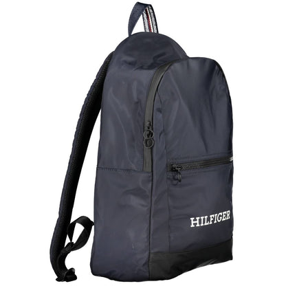 Blue Polyester Backpack-Tommy Hilfiger-LabelTerrace.com