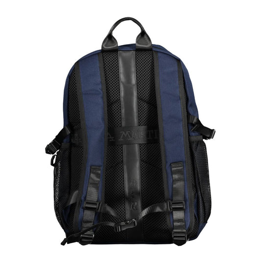 Blue Polyester Men Backpack-La Martina-LabelTerrace.com