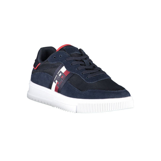 Blue Polyester Men Sneaker-Tommy Hilfiger-LabelTerrace.com