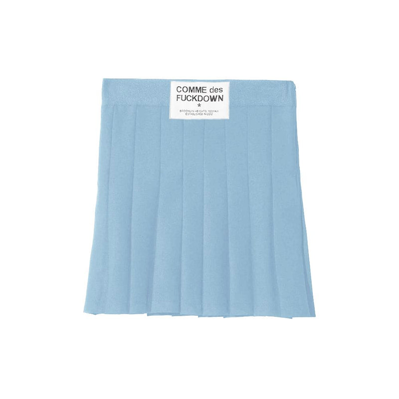 Blue Polyester Skirt-Comme Des Fuckdown-LabelTerrace.com