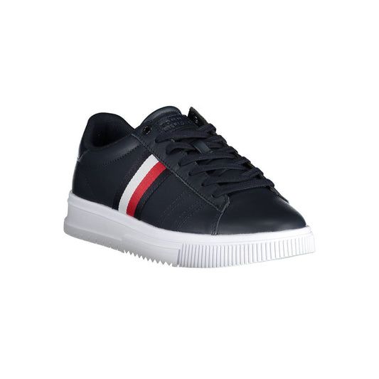 Blue Polyester Sneaker-Tommy Hilfiger-LabelTerrace.com