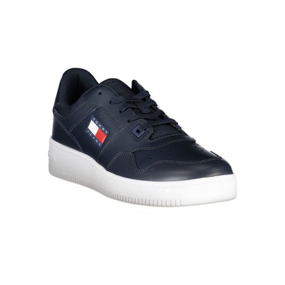 Blue Polyester Sneaker