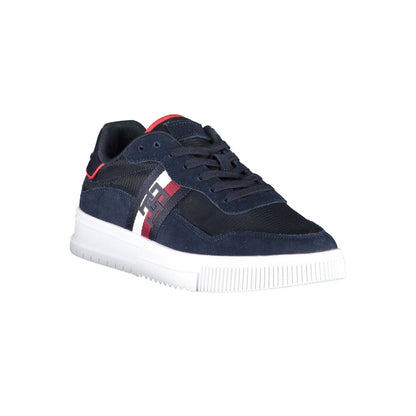 Blue Polyester Sneaker