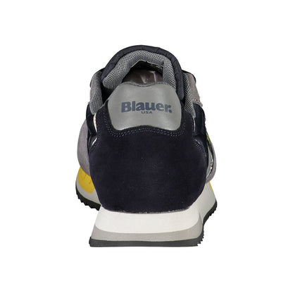Blue Polyester Sneaker