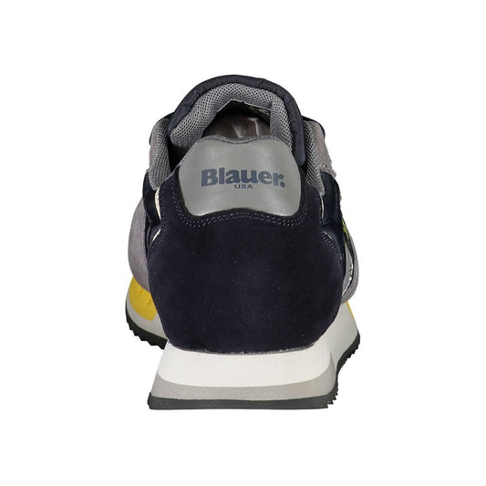 Blue Polyester Sneaker
