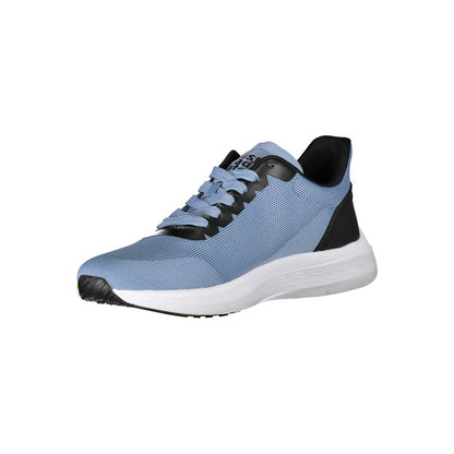 Blue Polyester Sneaker