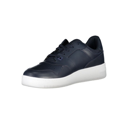 Blue Polyester Sneaker