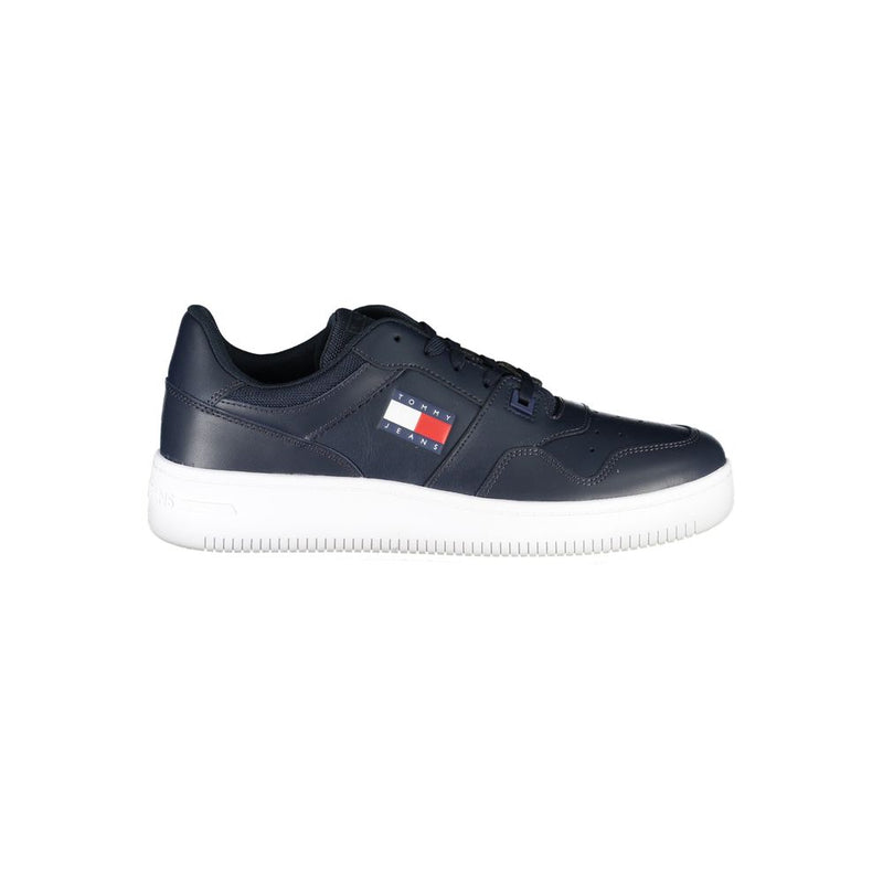 Blue Polyester Sneaker